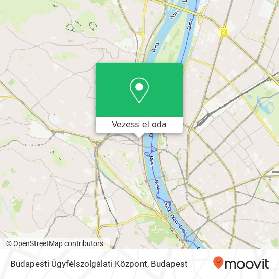 Budapesti Ügyfélszolgálati Központ térkép