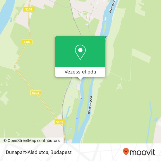 Dunapart-Alsó utca térkép