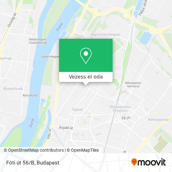 Fóti út 56/B térkép