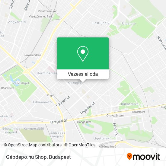 Gépdepo.hu Shop térkép