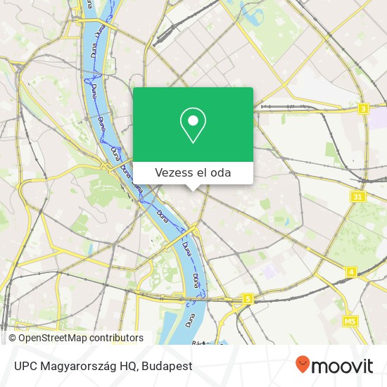 UPC Magyarország HQ térkép