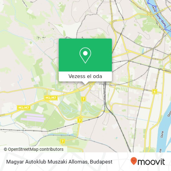 Magyar Autoklub Muszaki Allomas térkép