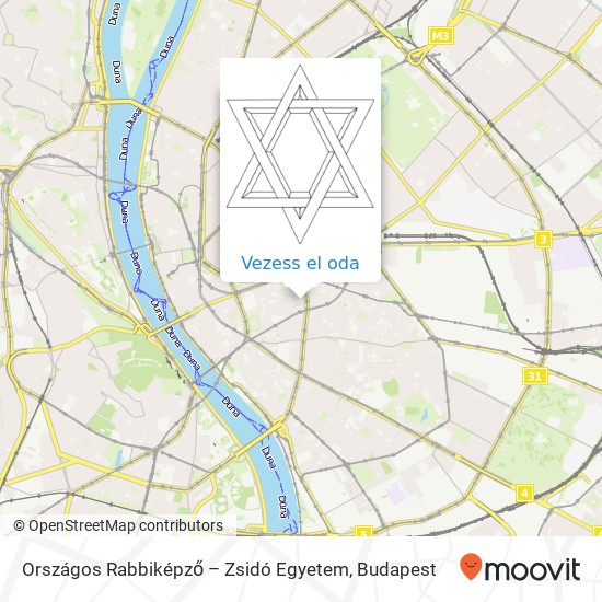 Országos Rabbiképző – Zsidó Egyetem térkép