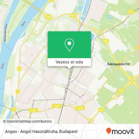 Angex - Angol Használtruha térkép