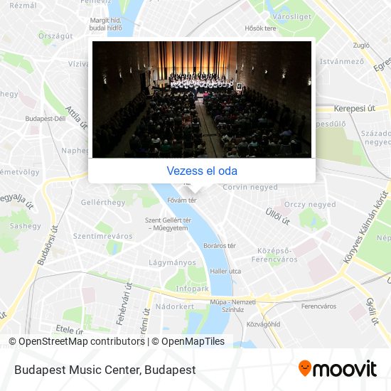 Budapest Music Center térkép