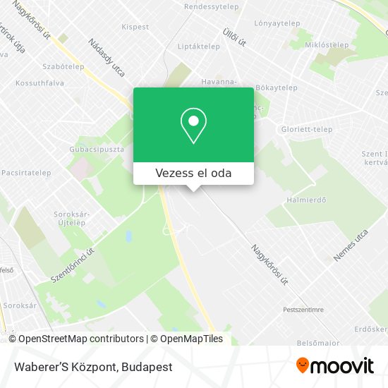 Waberer’S Központ térkép