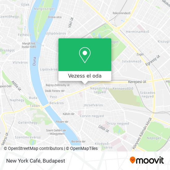 New York Café térkép