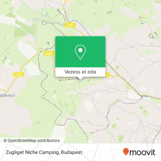 Zugliget Niche Camping térkép