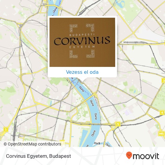 Corvinus Egyetem térkép