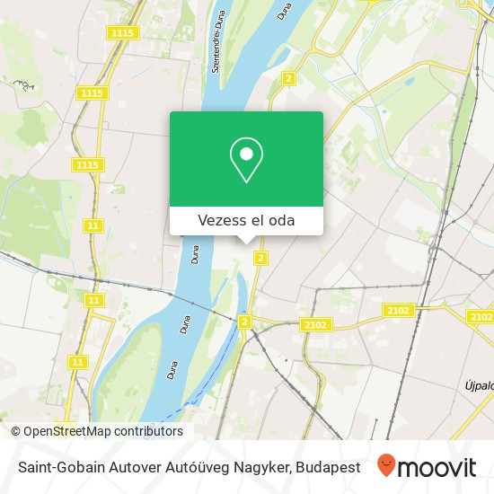 Saint-Gobain Autover Autóüveg Nagyker térkép