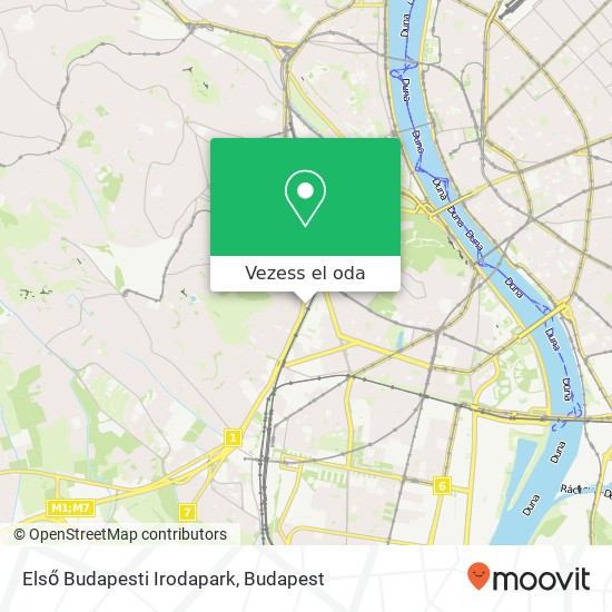 Első Budapesti Irodapark térkép