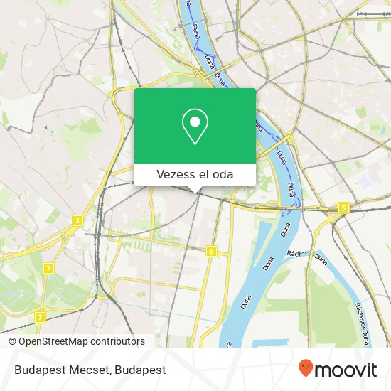Budapest Mecset térkép