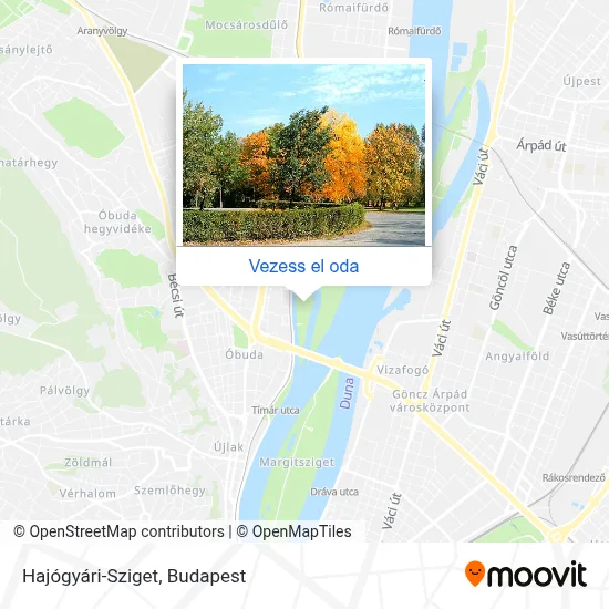 Hajógyári-Sziget térkép