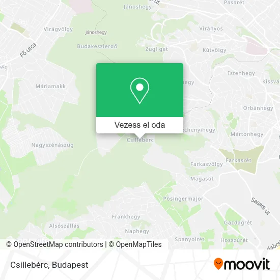 Csillebérc térkép