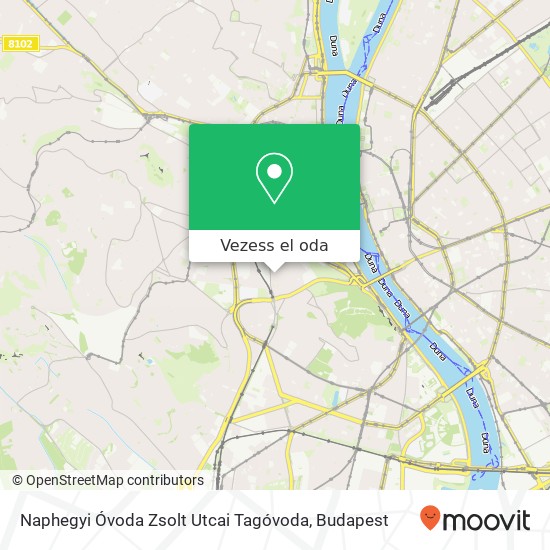Naphegyi Óvoda Zsolt Utcai Tagóvoda térkép