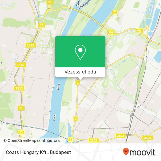 Coats Hungary Kft. térkép