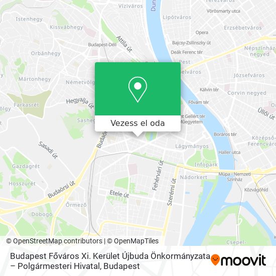 Budapest Főváros Xi. Kerület Újbuda Önkormányzata – Polgármesteri Hivatal térkép