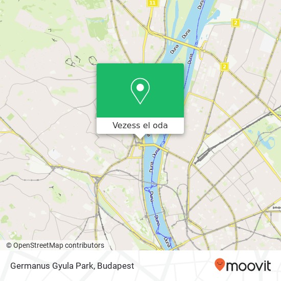 Germanus Gyula Park térkép