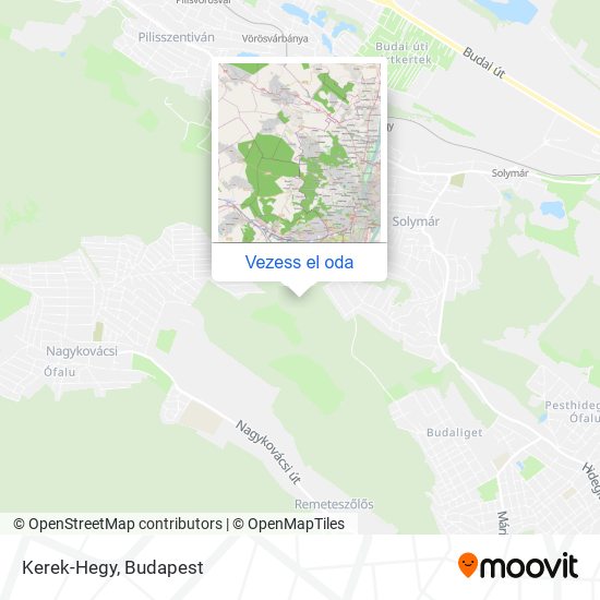 Kerek-Hegy térkép