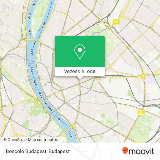 Boscolo Budapest térkép
