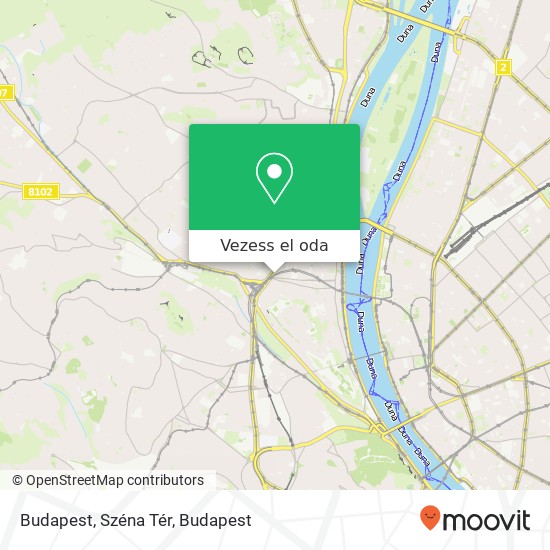 Budapest, Széna Tér térkép