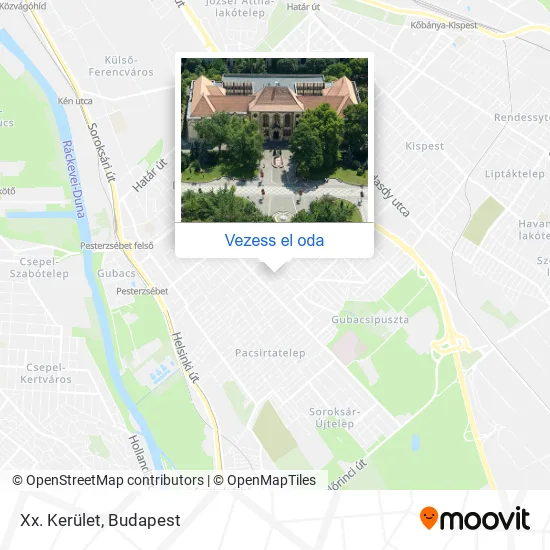 Xx. Kerület térkép