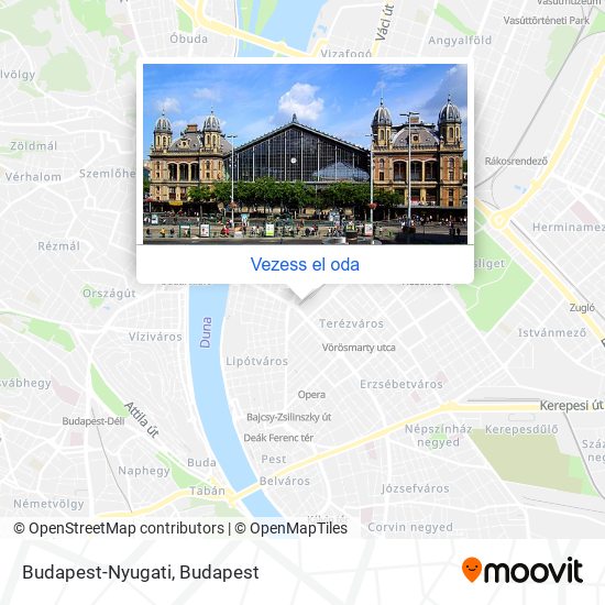 Budapest-Nyugati térkép