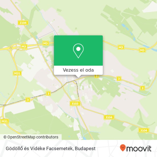 Gödöllő és Vidéke Facsemeték térkép
