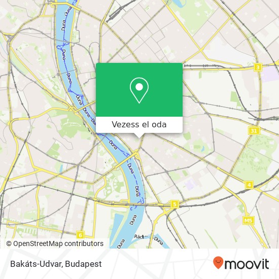 Bakáts-Udvar térkép