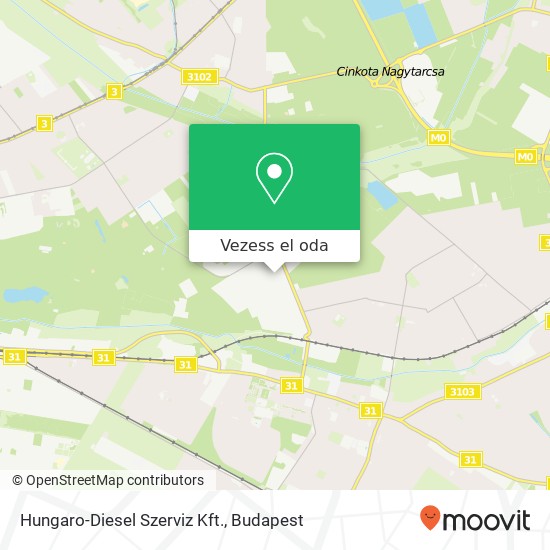 Hungaro-Diesel Szerviz Kft. térkép