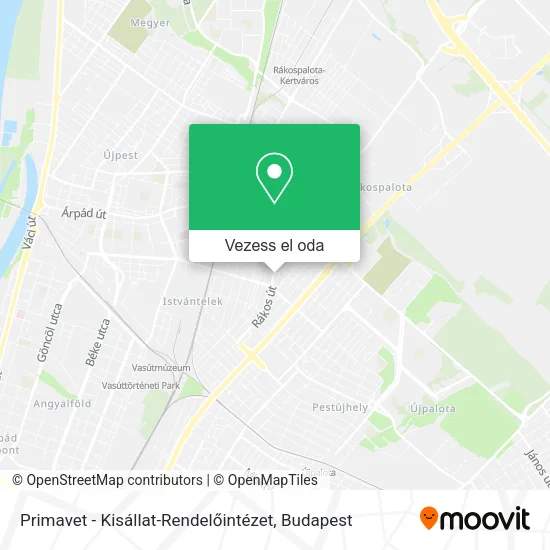 Primavet - Kisállat-Rendelőintézet térkép