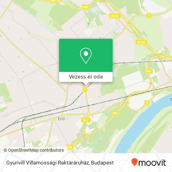 Gyurivill Villamossági Raktáráruház térkép