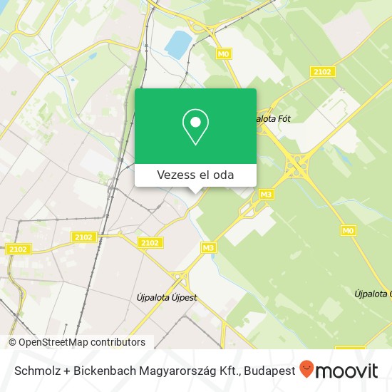 Schmolz + Bickenbach Magyarország Kft. térkép