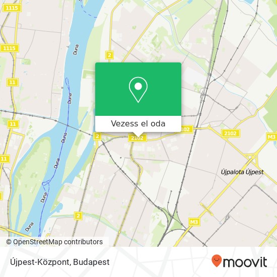 Újpest-Központ térkép