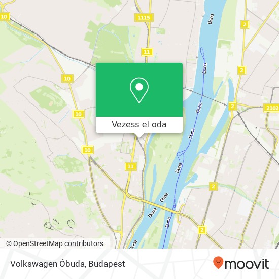 Volkswagen Óbuda térkép