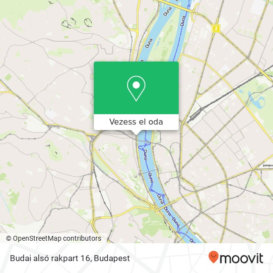 Budai alsó rakpart 16 térkép