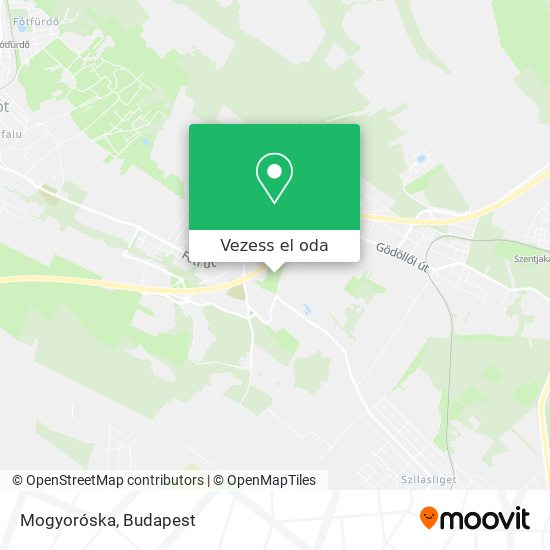 Mogyoróska térkép