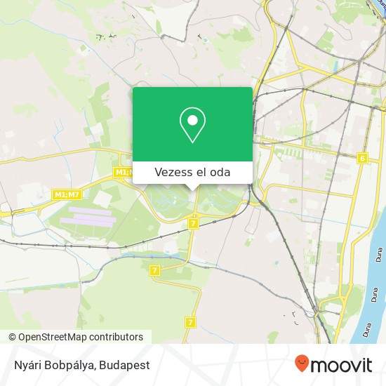 Nyári Bobpálya térkép