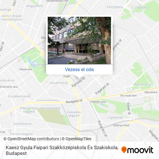 Kaesz Gyula Faipari Szakközépiskola És Szakiskola térkép