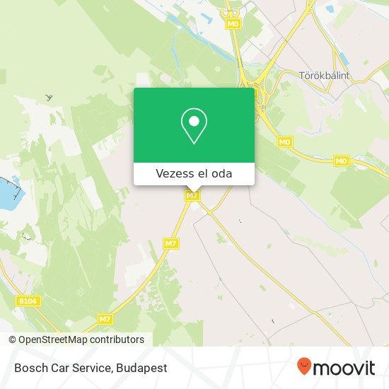 Bosch Car Service térkép