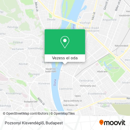 Pozsonyi Kisvendéglő térkép