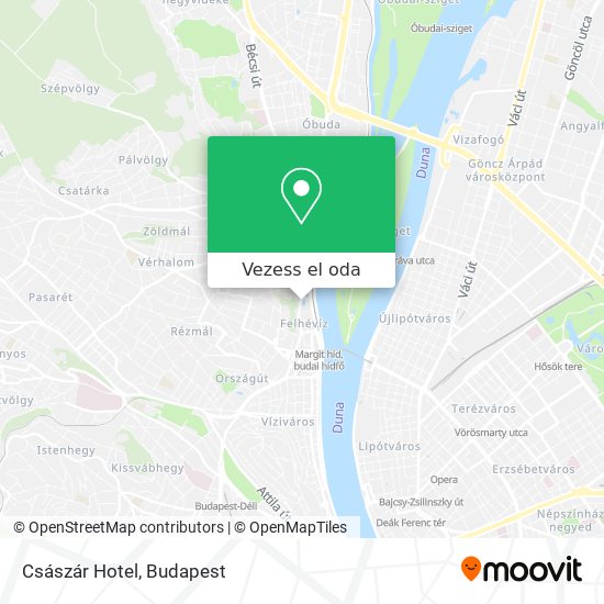 Császár Hotel térkép
