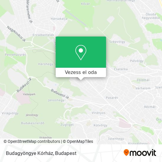 Budagyöngye Kórház térkép