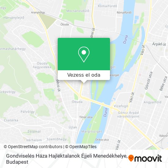 Gondviselés Háza Hajléktalanok Éjjeli Menedékhelye térkép
