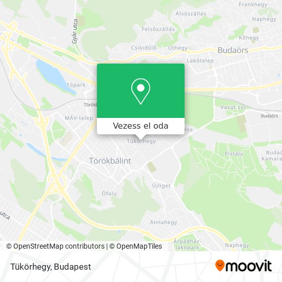 Tükörhegy térkép