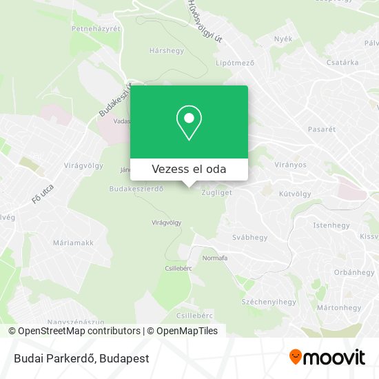 Budai Parkerdő térkép