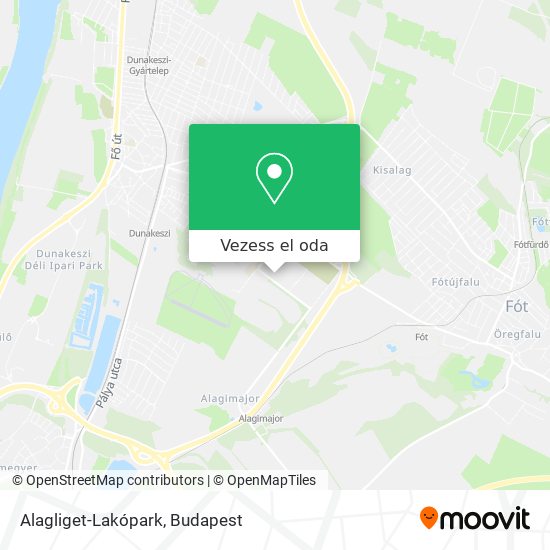 Alagliget-Lakópark térkép