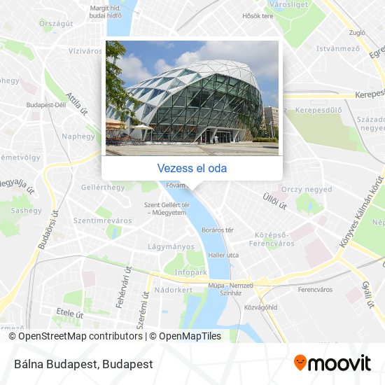 Bálna Budapest térkép