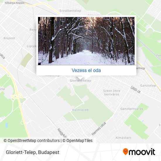 Gloriett-Telep térkép