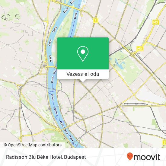Radisson Blu Béke Hotel térkép